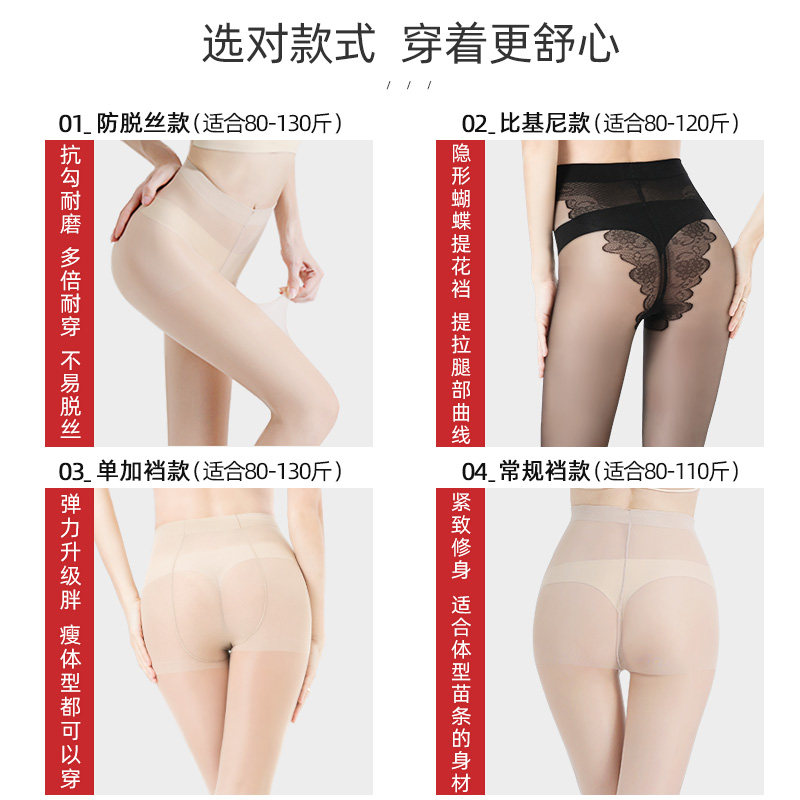 浪莎2021年新款黑丝袜薄款连裤袜 浪莎连裤袜/打底袜