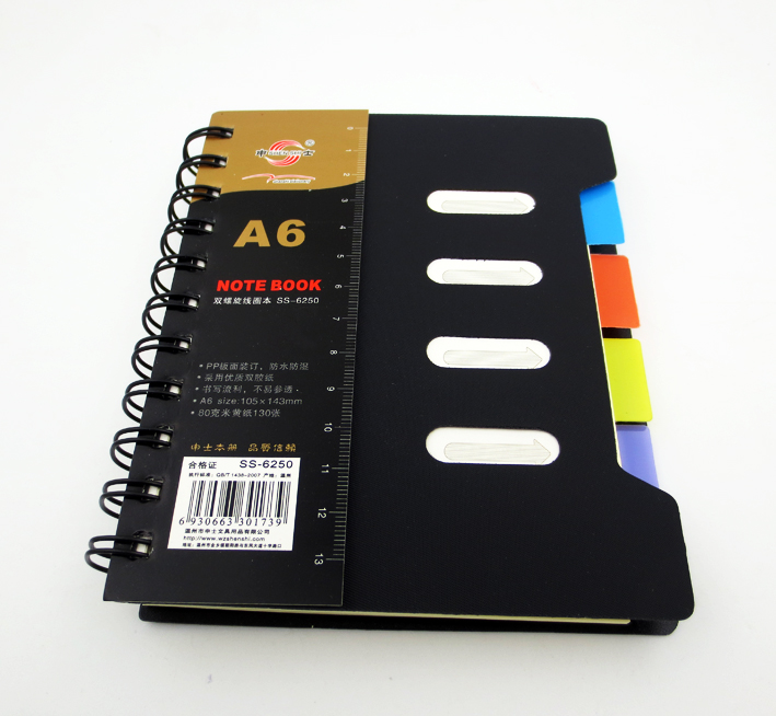 申士加厚260页侧翻62款线圈本B5笔记本A5记事本A6米黄色护眼纸PP - 图2