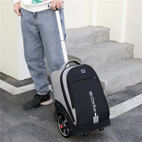 拉杆书包初中小学生大轮子可爬楼大容量防水静音男女童儿双肩背包 - 图2