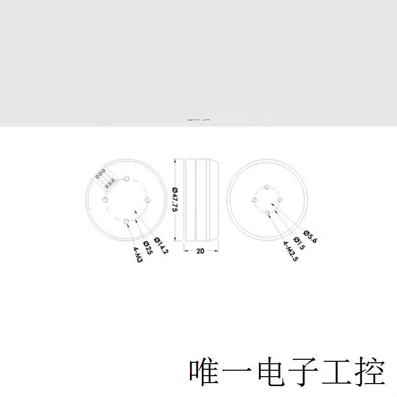 GB4106 0.8KG/4S  云台系统 监控摄像头 齿槽转矩云台电机 - 图2