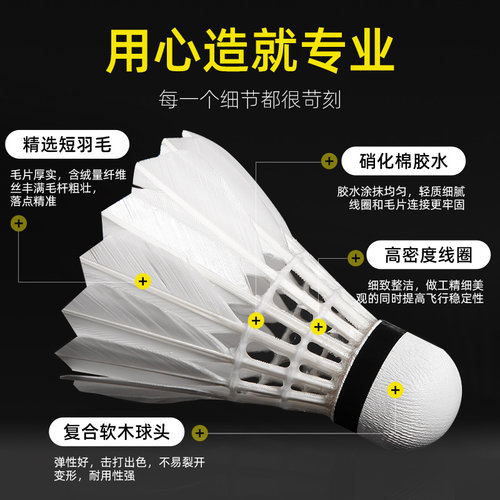 VICTOR威克多胜利金黄系列专业官方比赛羽毛球鹅毛耐用打正品大师 - 图1