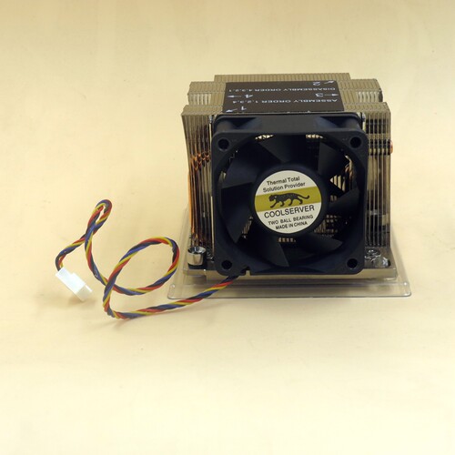 金钱豹2U侧吹LGA3647  长方形 正方形铜底四热管CPU散热器风扇 - 图2