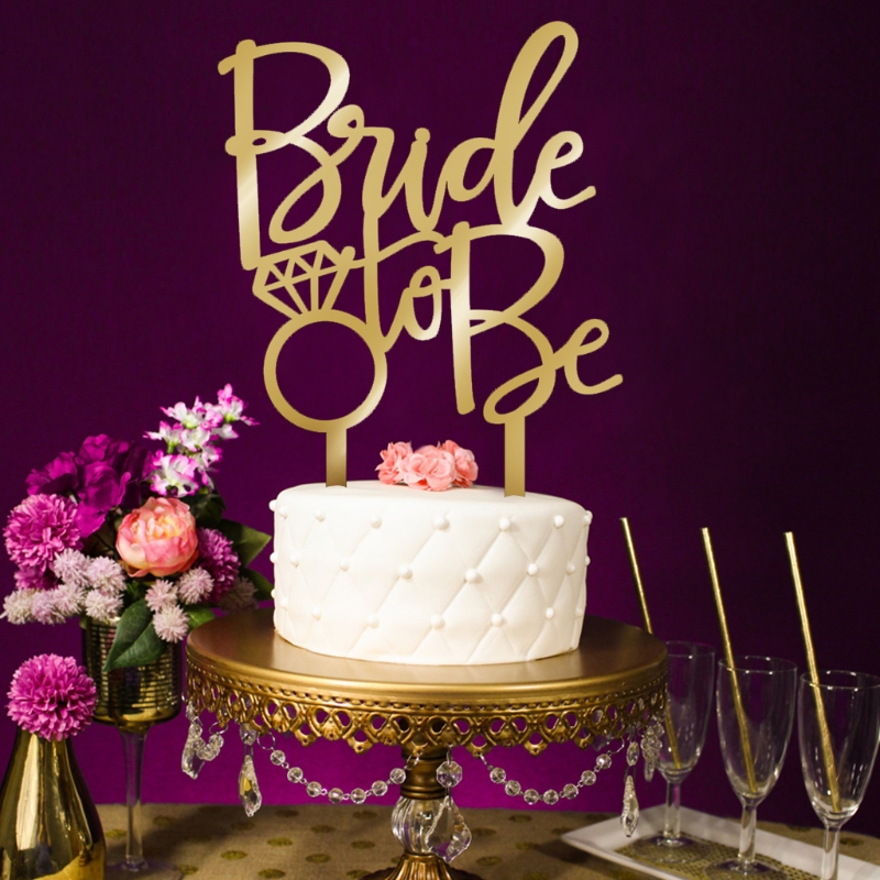 Bride to be Cake Topper 婚前单身派对蛋糕插件 准新娘party装饰 - 图0