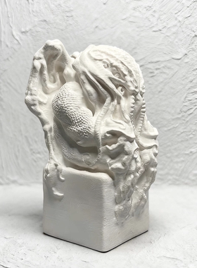 克苏鲁摆件超白超硬石膏摆件创意装饰桌面摆件沉水造景微景观装饰