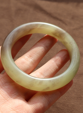 青海料烟紫色内径53mm精美手镯