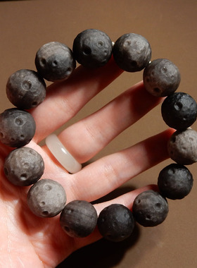 特色银曜石星球款串卡16mm手链