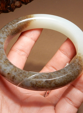 方言和田玉新疆糖羊脂白玉手镯