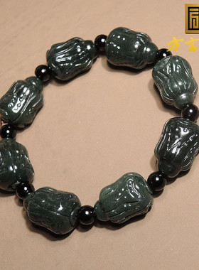 惊呆了方言品牌和田玉特色新疆温润塔县青玉白菜男士手串手链h0
