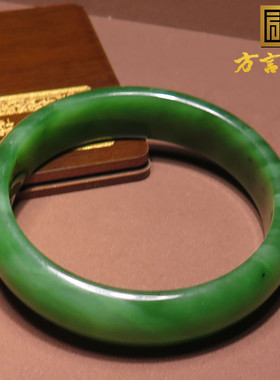 俄罗斯老坑碧玉红皮60mm手镯