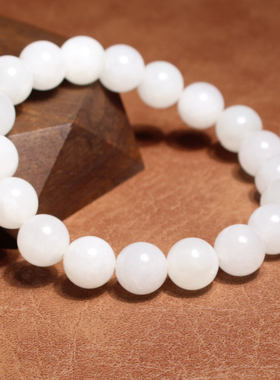 方言和田玉青海温润羊脂白玉手串