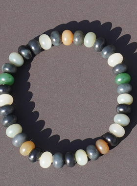 方言和田玉新疆油润青花楼兰手串