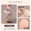 Genuine Leather Girls Princess Girls Crystal Sandals