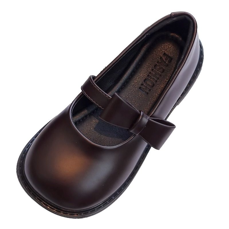 真皮女童公主鞋小皮鞋2025春季儿童单鞋女宝宝软底豆豆鞋黑色鞋子,淘宝优惠券,粉丝福利购,淘宝优惠卷