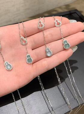 漂亮新中式葫芦吊坠项链国风设计感轻奢精致项链锁骨链配饰品女