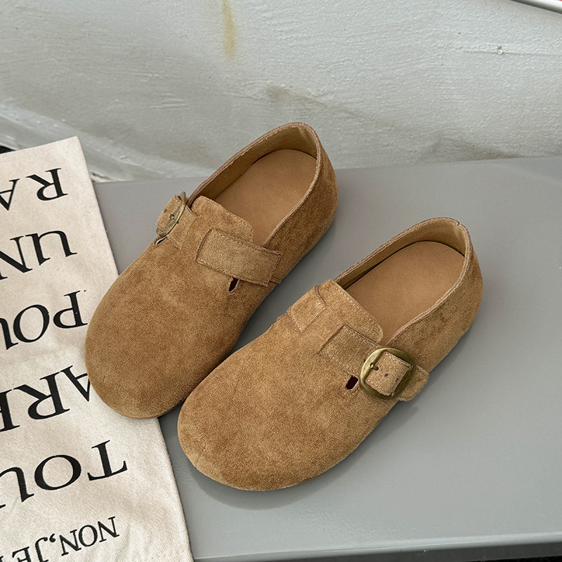 大码勃肯鞋女鞋41到43厚底新款复古单鞋舒适平底一脚蹬全包博肯鞋,淘宝优惠券,粉丝福利购,淘宝优惠卷