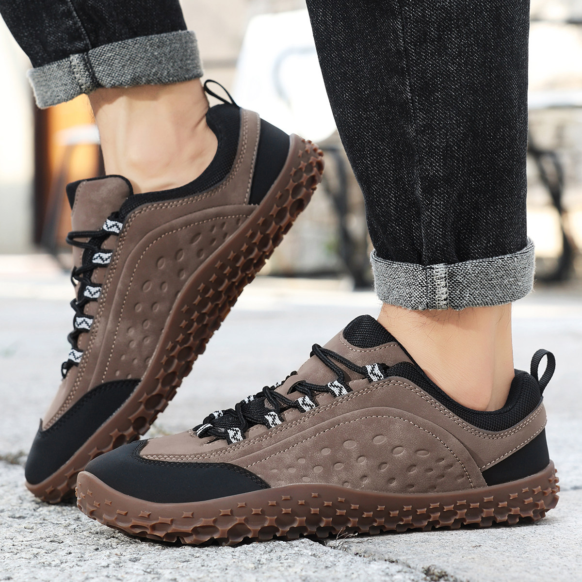 赤足鞋4E宽楦防滑大码男鞋46 47 48拇指外翻加宽头薄底健身训练鞋,淘宝优惠券,粉丝福利购,淘宝优惠卷