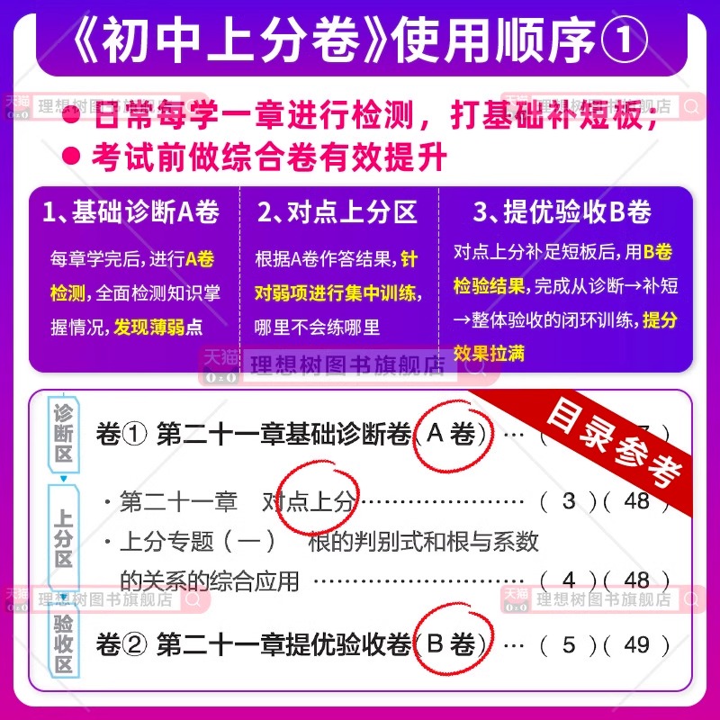 2025初中上分卷必刷题七八九年级下册上数学物理英语文政治道法历史地理生物人教北师湘教沪科版初同步试卷期中期末检测练习理想树