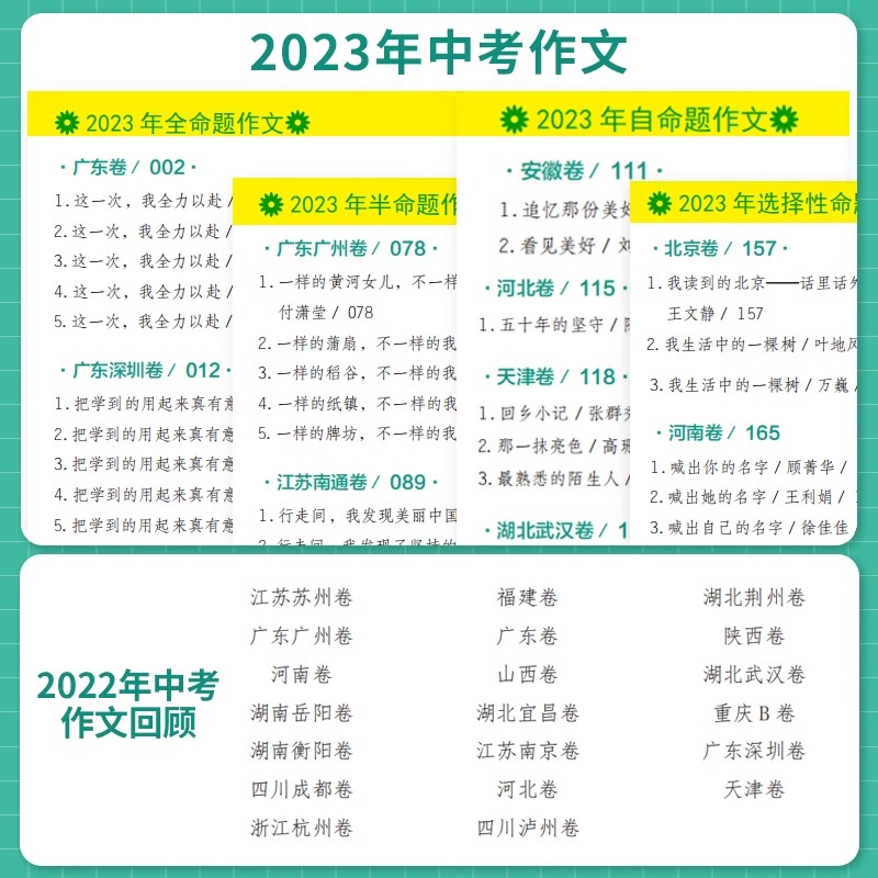 2024新版考点帮第三届文章杯下水作文初中卷老师写的作文素材360辅导精选范解读写作指导技巧大全热点素材初中一二三考满分作文 - 图1