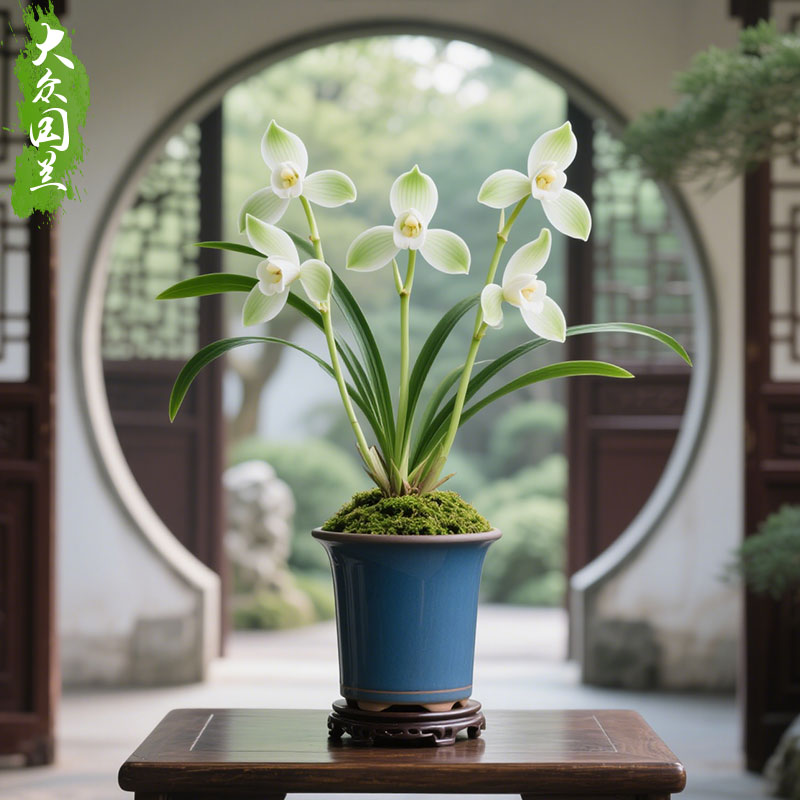 【玉盏素】兰花苗四季兰名贵盆栽花卉植物室内兰草国兰浓香好养 - 图2