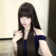 Black long straight artificial hair air bangs full headset