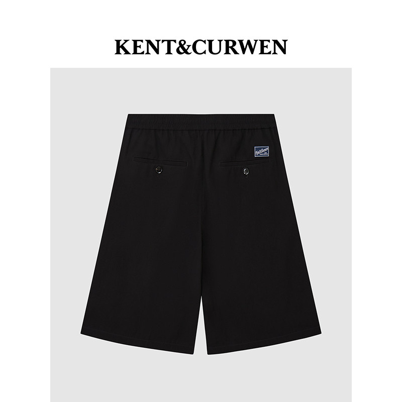 KENT&CURWEN/肯迪文2025夏季新品男士弹力轻薄纯色中长休闲短裤,淘宝优惠券,粉丝福利购,淘宝优惠卷