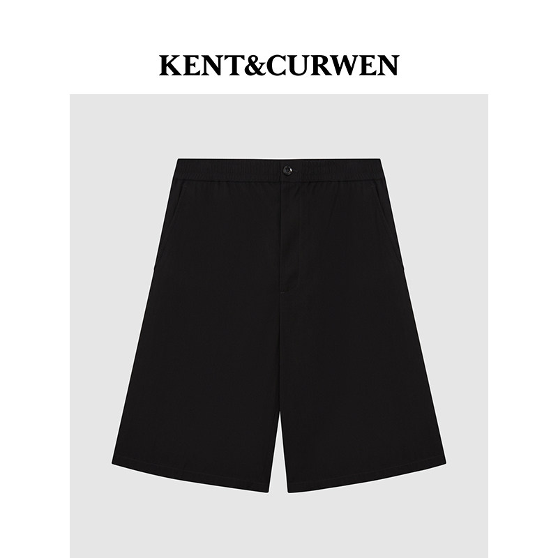 KENT&CURWEN/肯迪文2025夏季新品男士弹力轻薄纯色中长休闲短裤,淘宝优惠券,粉丝福利购,淘宝优惠卷