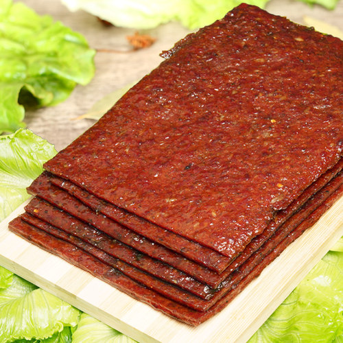 澳门特产香记牛肉脯即食熟食小吃大片手撕牛肉干休闲大块零食手信 - 图1