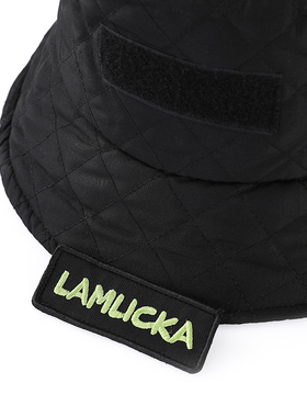 lamlicka字母同款纯色平顶渔夫帽