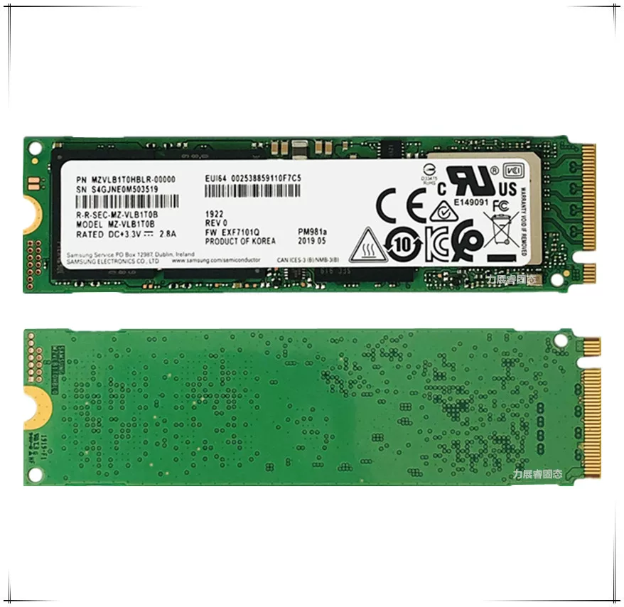 Samsung твердотельный диск PM981A 1T 2T M.2 PCIE NVME SN750 ноутбук настольный SSD