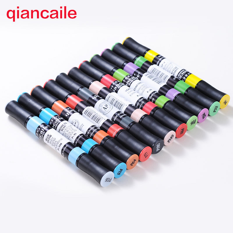qiancaile千彩乐马克笔双头油性酒精学生手绘动漫绘画笔单支自选
