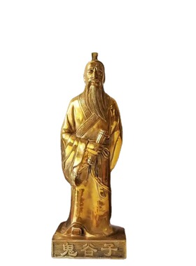定做站像黄铜鬼谷子摆件