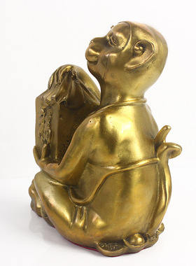 福字摆件办公室书房生肖猴