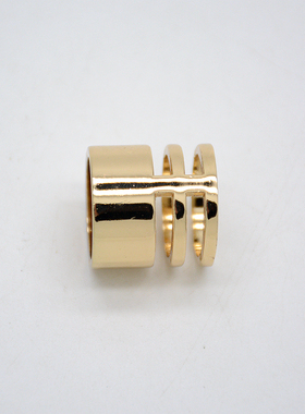 欧美夸张金色宽面大气朋克风戒指