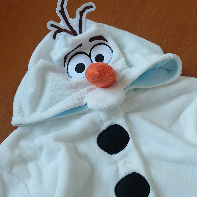 出日本拆标 春秋珊瑚绒 宽松偏肥 分体可爱卡通睡衣套装 雪人,淘宝优惠券,粉丝福利购,淘宝优惠卷