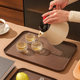 Thickened and unscathed tray imitation wood grain rectangle household use