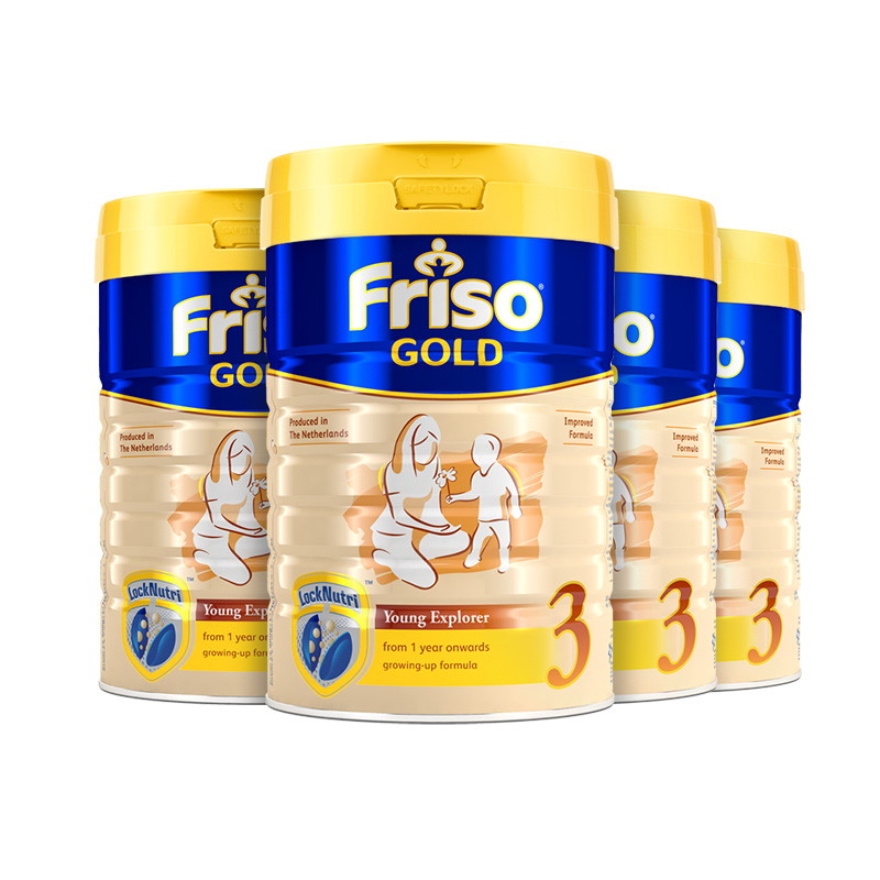 friso美素佳儿官方海外旗舰店Friso美素佳儿新加坡版 成长配方奶粉3段900g*4罐（1-3岁）3
