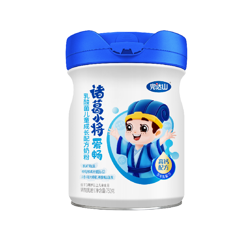 完达山诸葛小将乳酸菌儿童成长配方奶粉750g/罐动物双歧杆菌-图0