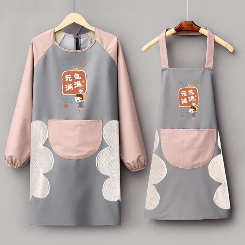 围裙女家用厨房防水防油新款罩衣反穿工作服男士做饭成人时尚印字,淘宝优惠券,粉丝福利购,淘宝优惠卷