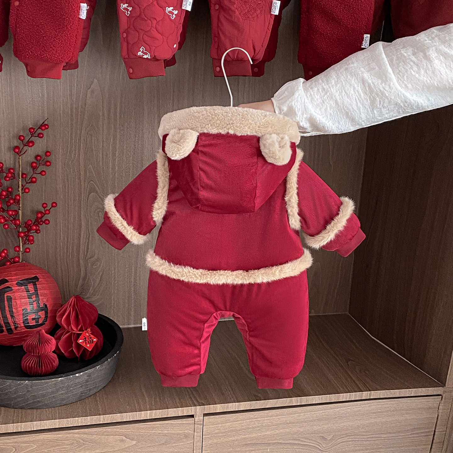 婴儿拜年服冬装过年新年装分连体衣外出服棉服男宝宝喜宴衣服加厚,淘宝优惠券,粉丝福利购,淘宝优惠卷