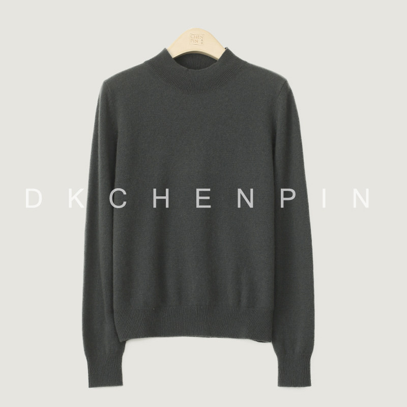 呈品100山羊绒针织衫女半高领长袖毛衣2023秋冬新款加厚套头毛衫,淘宝优惠券,粉丝福利购,淘宝优惠卷