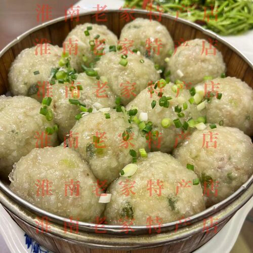 淮南正宗传统水晶圆子煎饼面圆特产年货贡丸荠菜宴席肉圆品质老店 - 图1