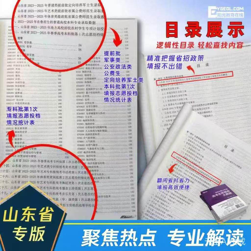 2026版山东省高考志愿填报大数据本科+专科含报考分数线专业(类)+学校资格线2025年高考志愿填报完美匹配本科专科正版现货