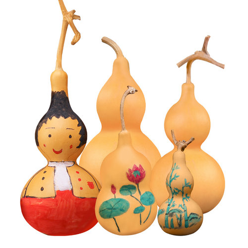 彩绘葫芦摆件天然玩具儿童手工DIY工艺品手绘画创意素材美术制作 - 图3