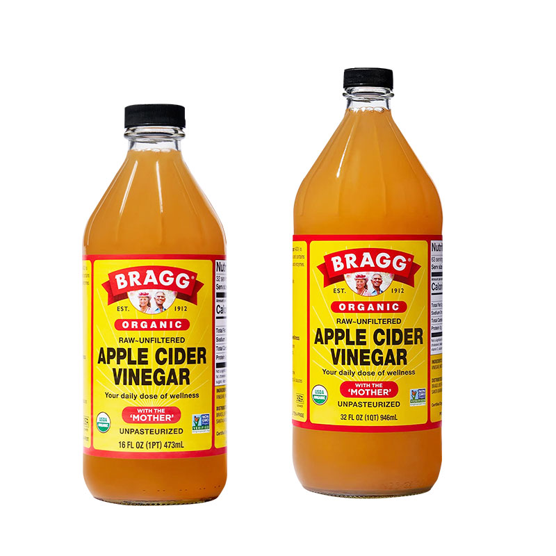 美国进口浓缩原浆苹果醋饮料健身无糖生酮Bragg Apple Vinegar - 图3