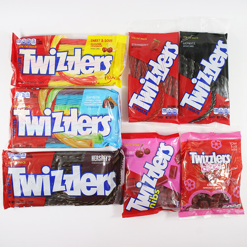 多滋乐美国甘草空心草莓樱桃酸甜味扭扭糖詹姆斯同款扭扭糖 - 图3