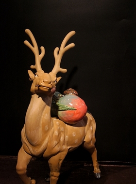 推荐福寿康宁中式动物陶瓷客厅