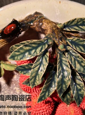 博古架开业送礼荔枝植物装饰摆件