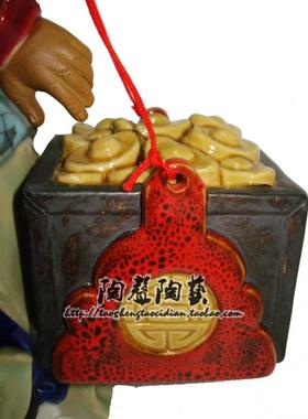 工艺石湾公仔中式风送礼手工摆件