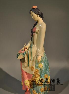 现代中式风公仔会所石湾陶瓷