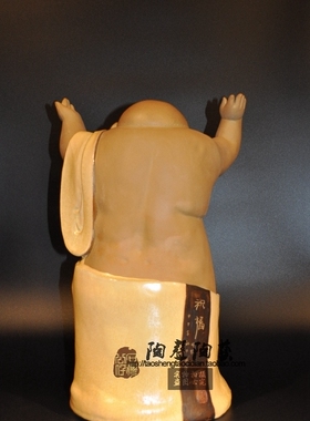 弥勒佛陶瓷会所茶庄博古架中式